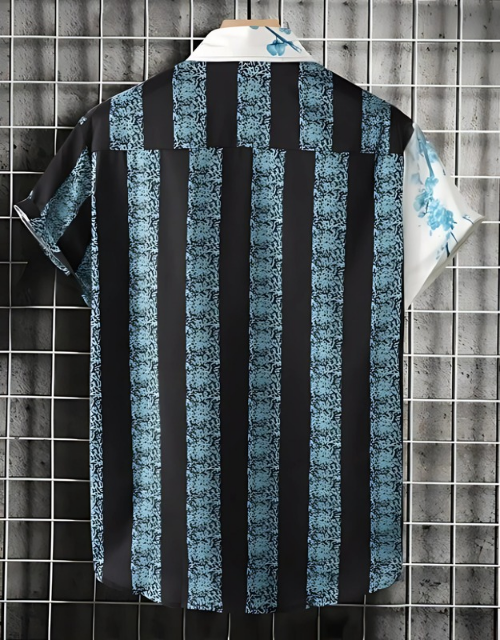 Contrast Bloom Printed Casual Shirt
