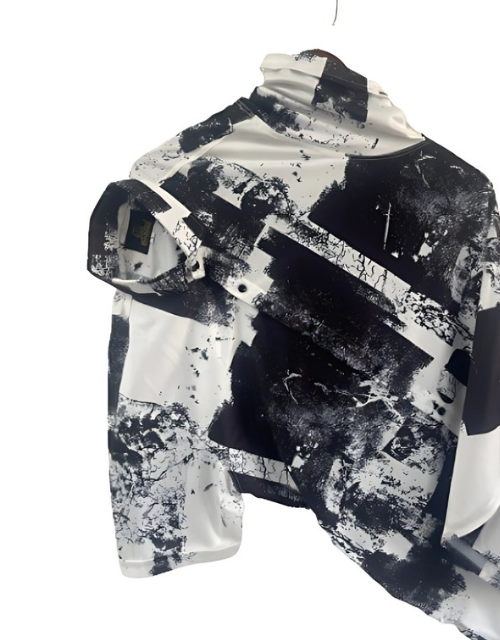 ShadowPulse Men’s Super Slim Fit Graphic Shirt